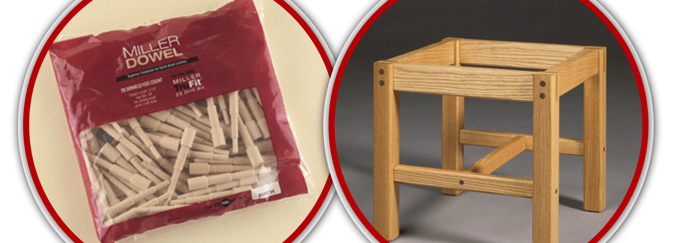 100 ea. 2X Miller Dowels - Birch and Table and Table Leg Design