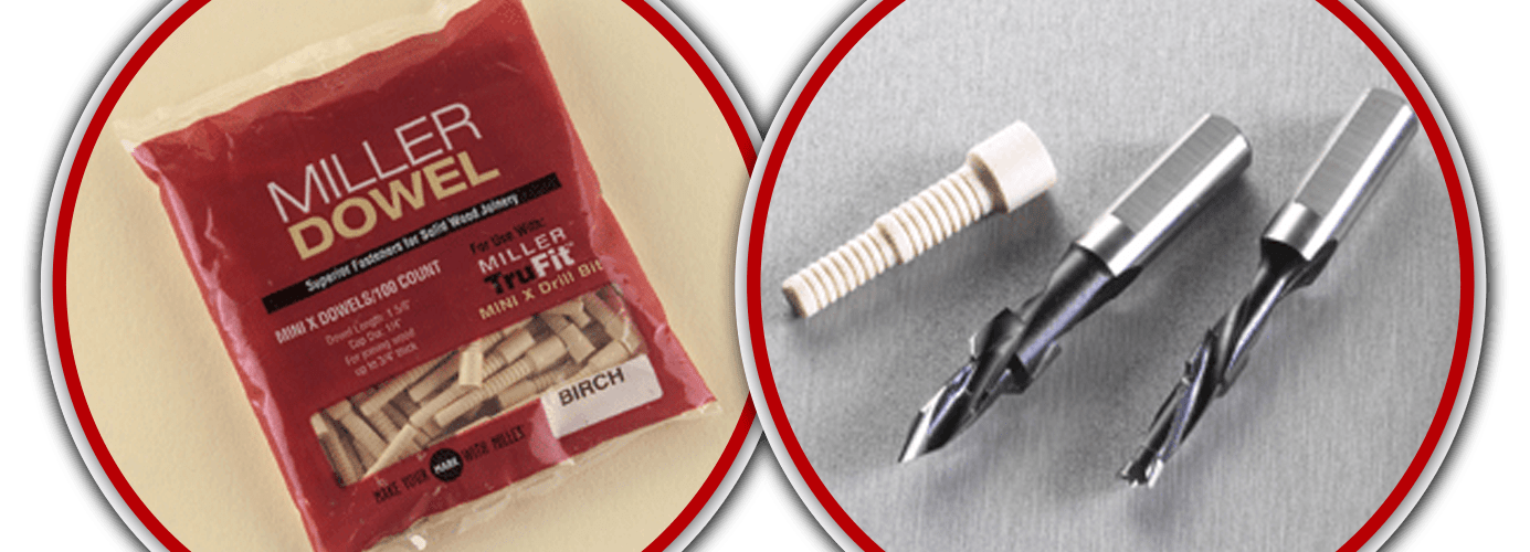 100 ea. Mini-X Miller Dowels - Birch