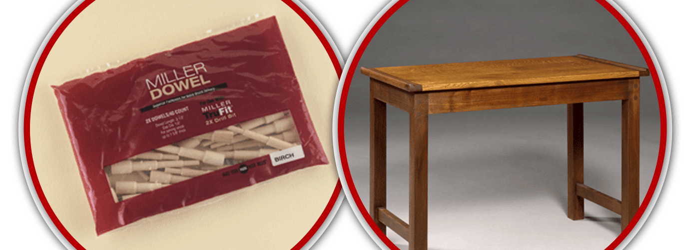 100 ea. 2X Miller Dowels - Birch and Table